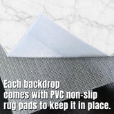 Aperturee - Aperturee Grey Crack Marble Fabric Floor Backdrop For Photo